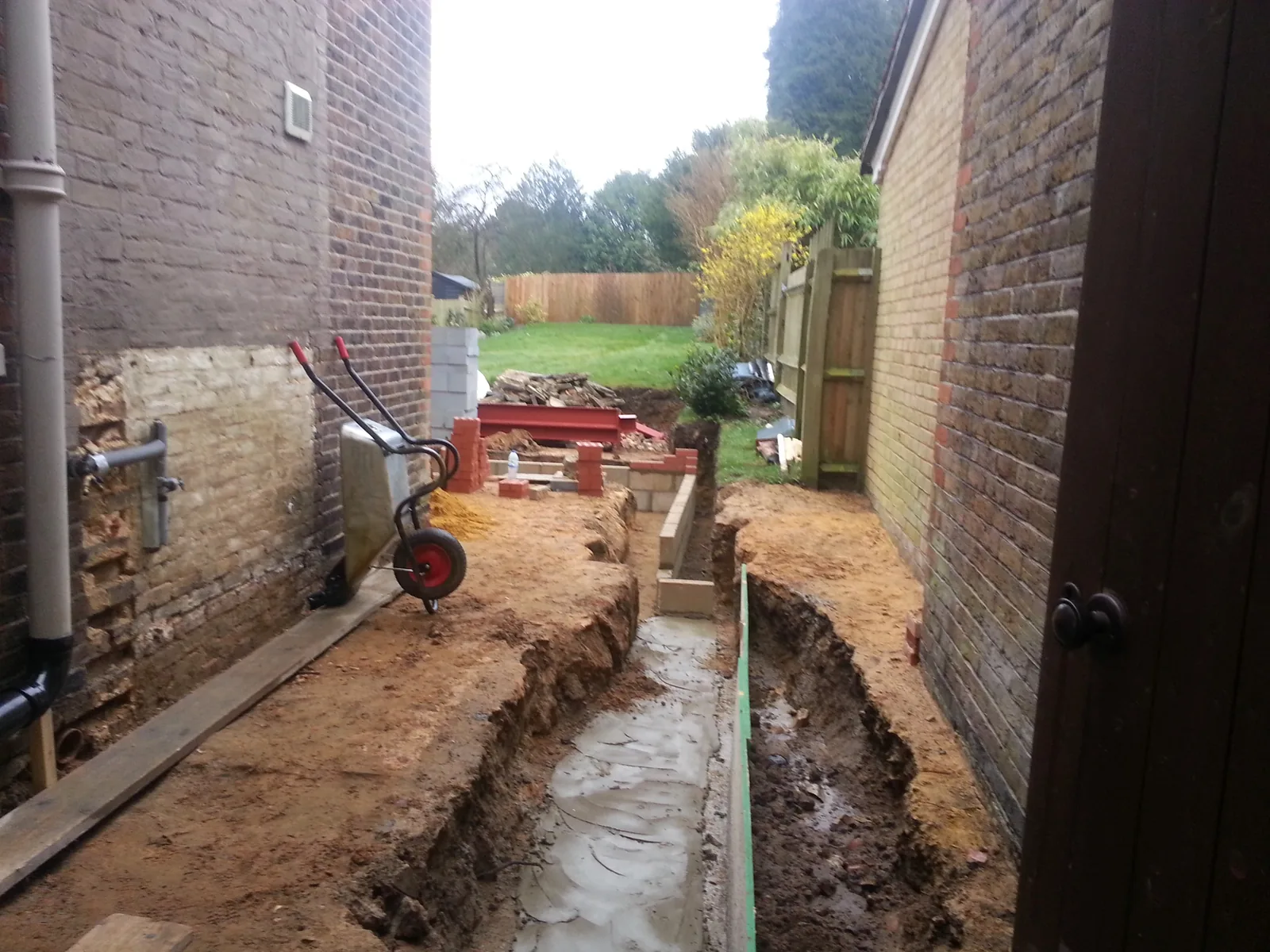 Extension building work carried out by Norwich Builders in Norfolk