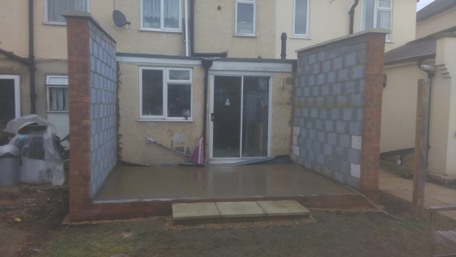 Extension building work carried out by Norwich Builders in Norfolk