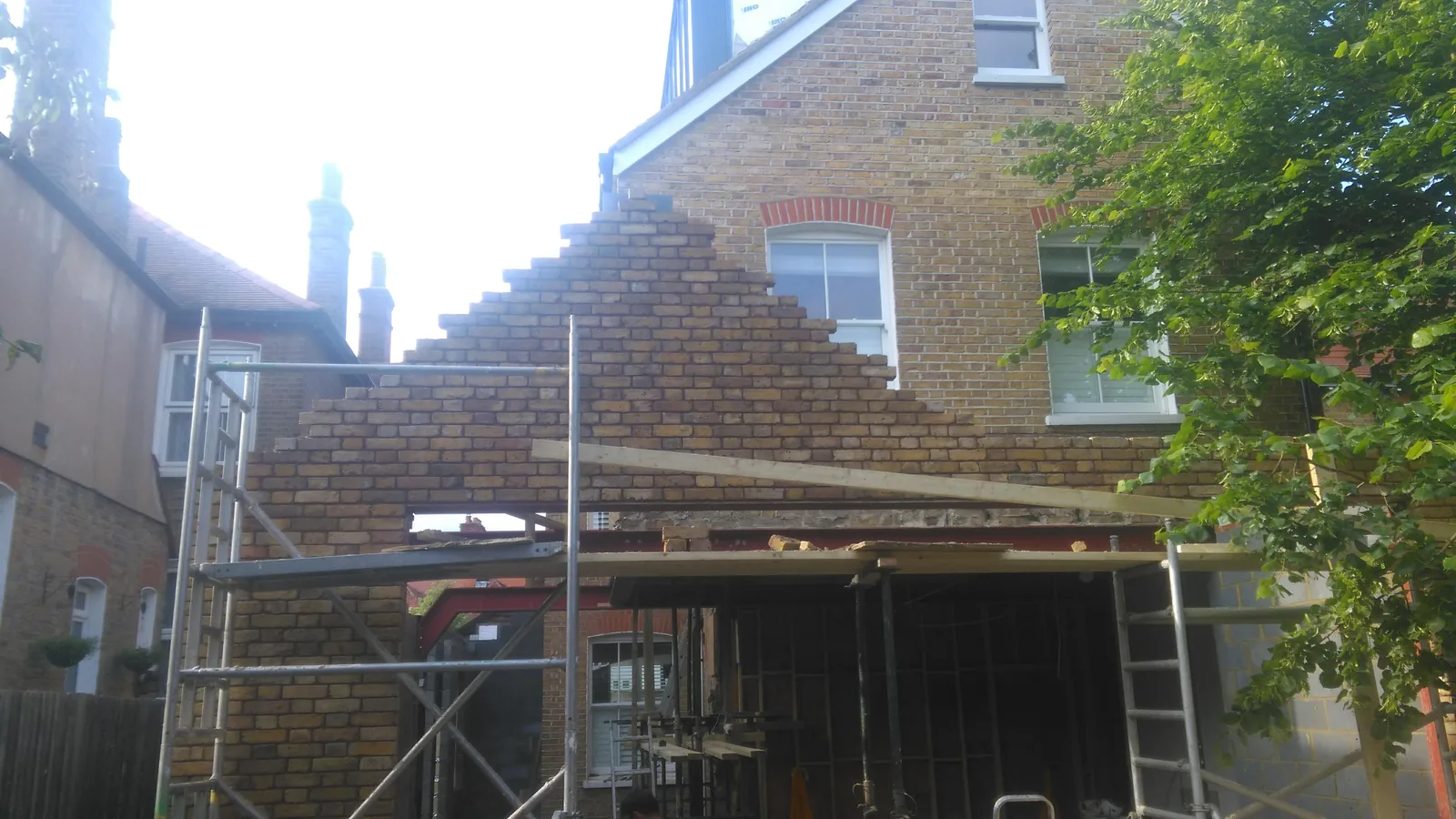 Extension building work carried out by Norwich Builders in Norfolk