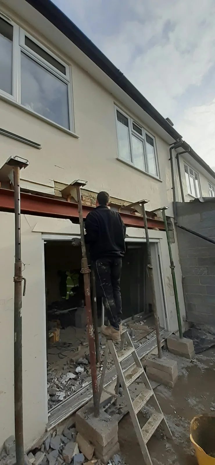Extension building work carried out by Norwich Builders in Norfolk