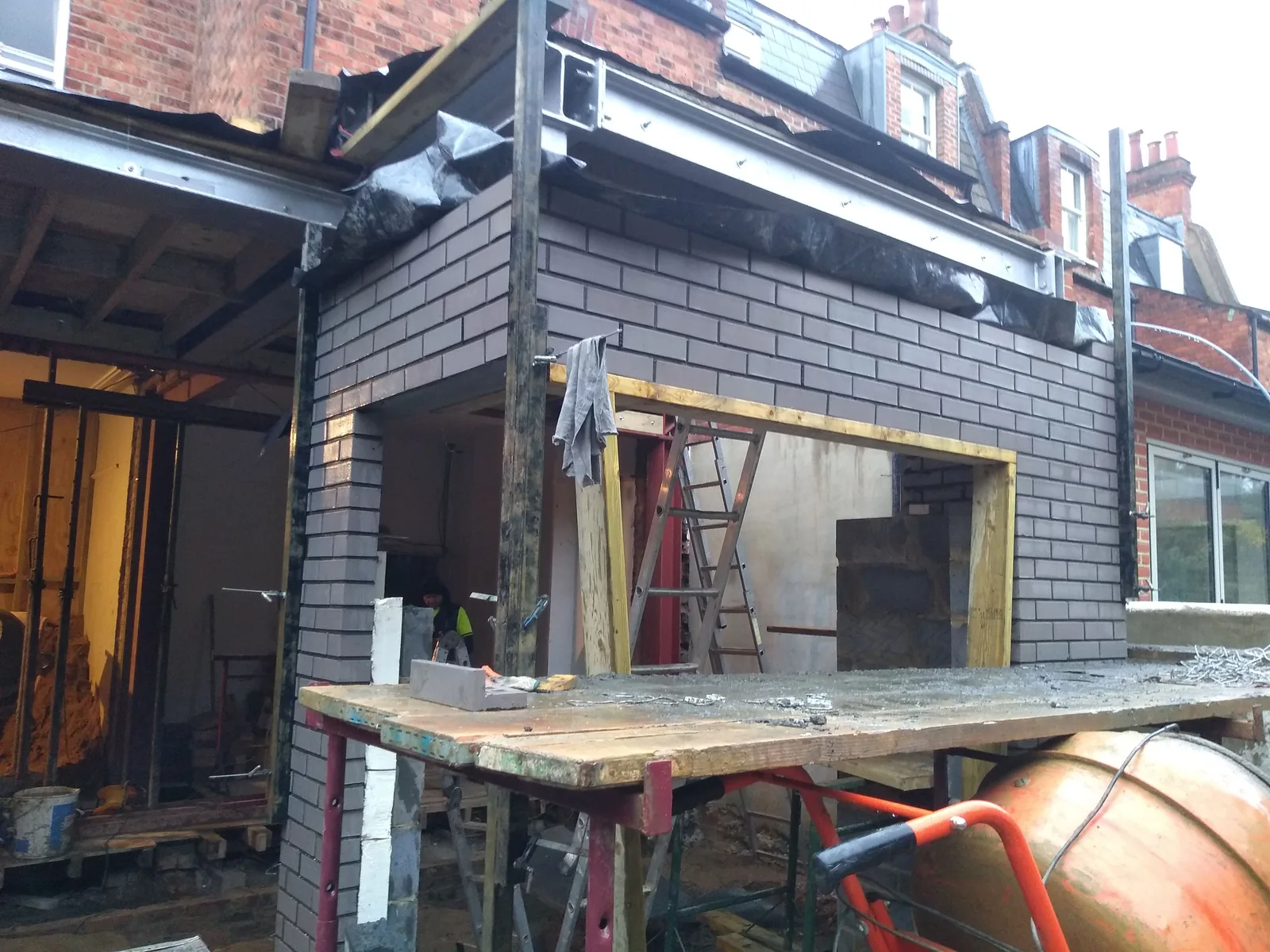 Extension building work carried out by Norwich Builders in Norfolk