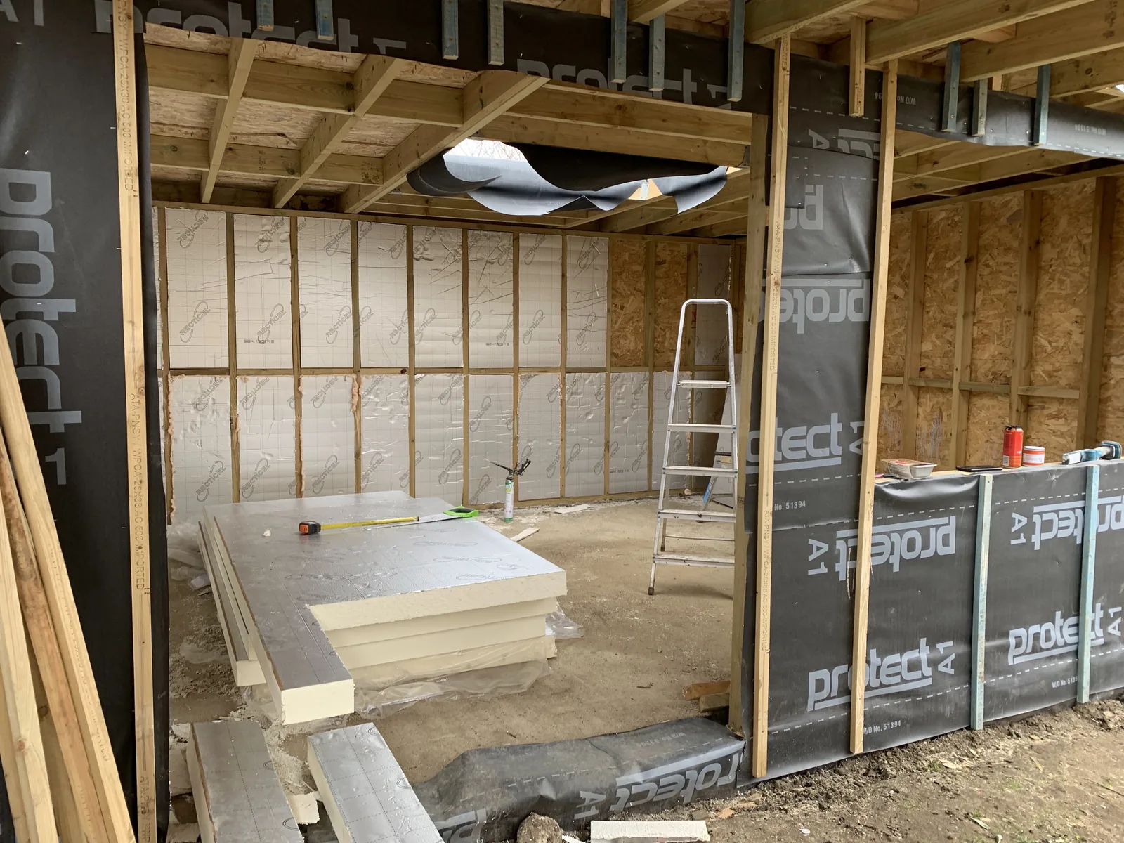 Extension building work carried out by Norwich Builders in Norfolk